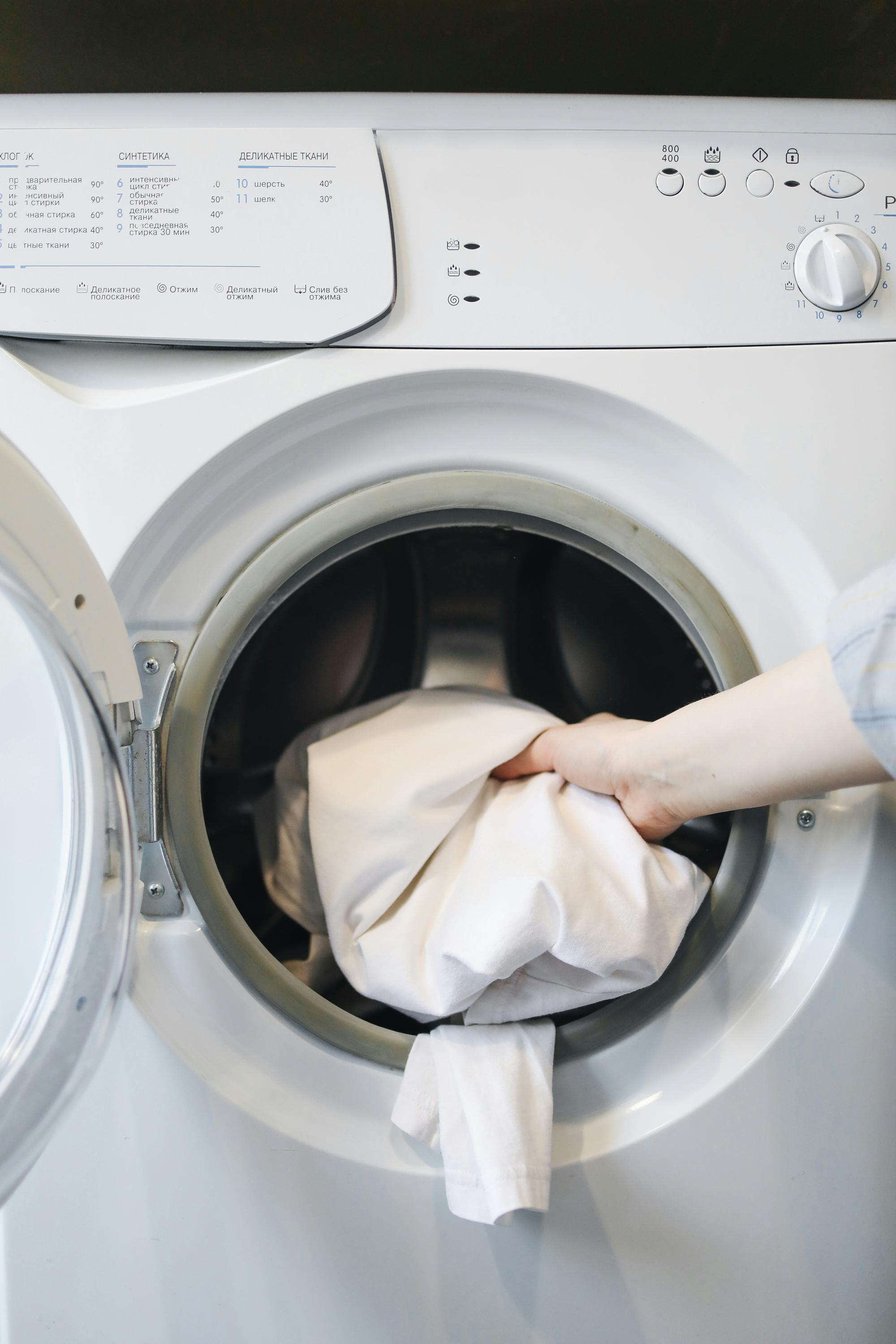 Laundry essentials in organized setup